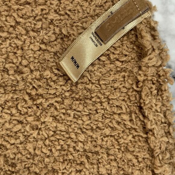 Skims Cozy Light Brown Cropped Tank Top Womens Medium Fuzzy Soft Stretch - Picture 3 of 6